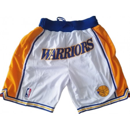 NBA Golden State Warriors Mænd Lommer shorts Hvid Swingman